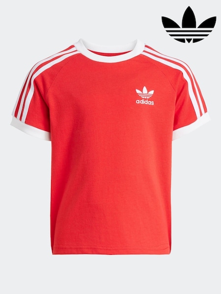 adidas Originals Red Adicolor Trefoil T-Shirt Little Kids (F14326) | £18