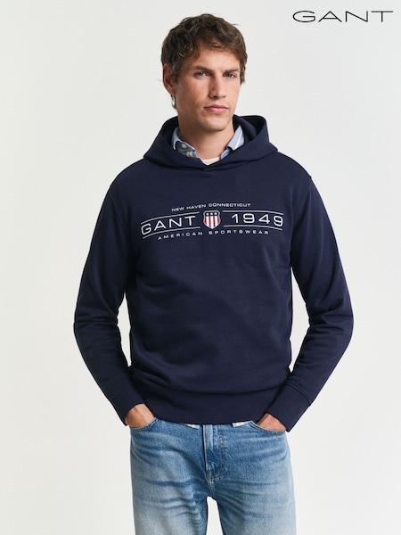 GANT Blue Graphic Hoodie (F14432) | £90