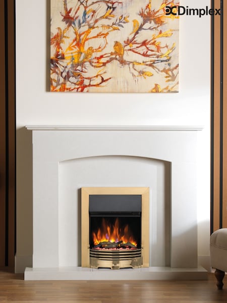Dimplex Brass Helmsdale Inset Fireplace (F14486) | £360