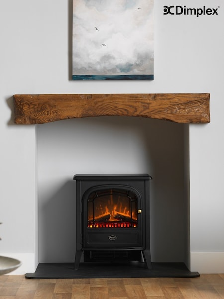 Dimplex Black Courchevel Optiflame Free Standing Electric Stove (F14492) | £300