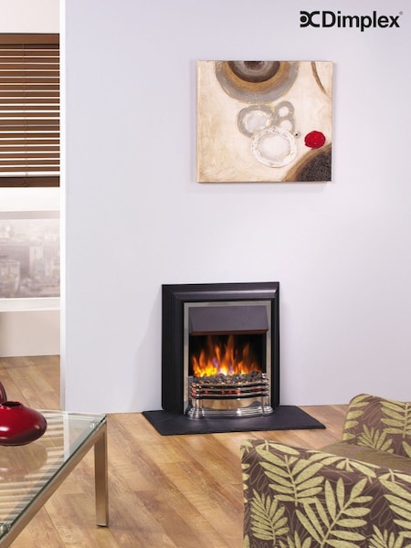Dimplex Chrome Detroit Deluxe Free Standing Fire (F14494) | £320