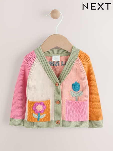 Colour Block Baby Fairy Cardigan (0mths-2yrs) (F14583) | £16 - £18