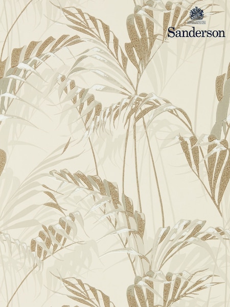 Sanderson Linen Gilver Palm House Wallpaper Sample (F14641) | £1