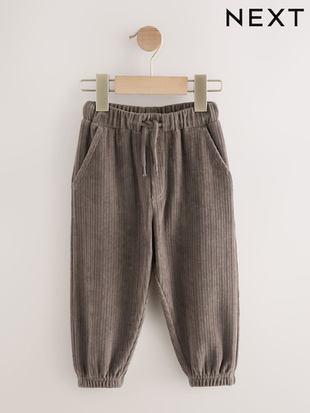 Mink Brown Jersey Cord Joggers (3mths-7yrs) (F14837) | £12 - £16