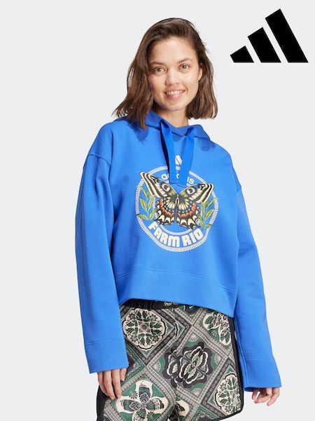 adidas Blue x Farm Hoodie (F14892) | £55