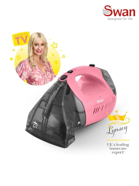 Swan Pink TV's Queen of Clean Handheld Carpet Cleaner (F14981) | £60