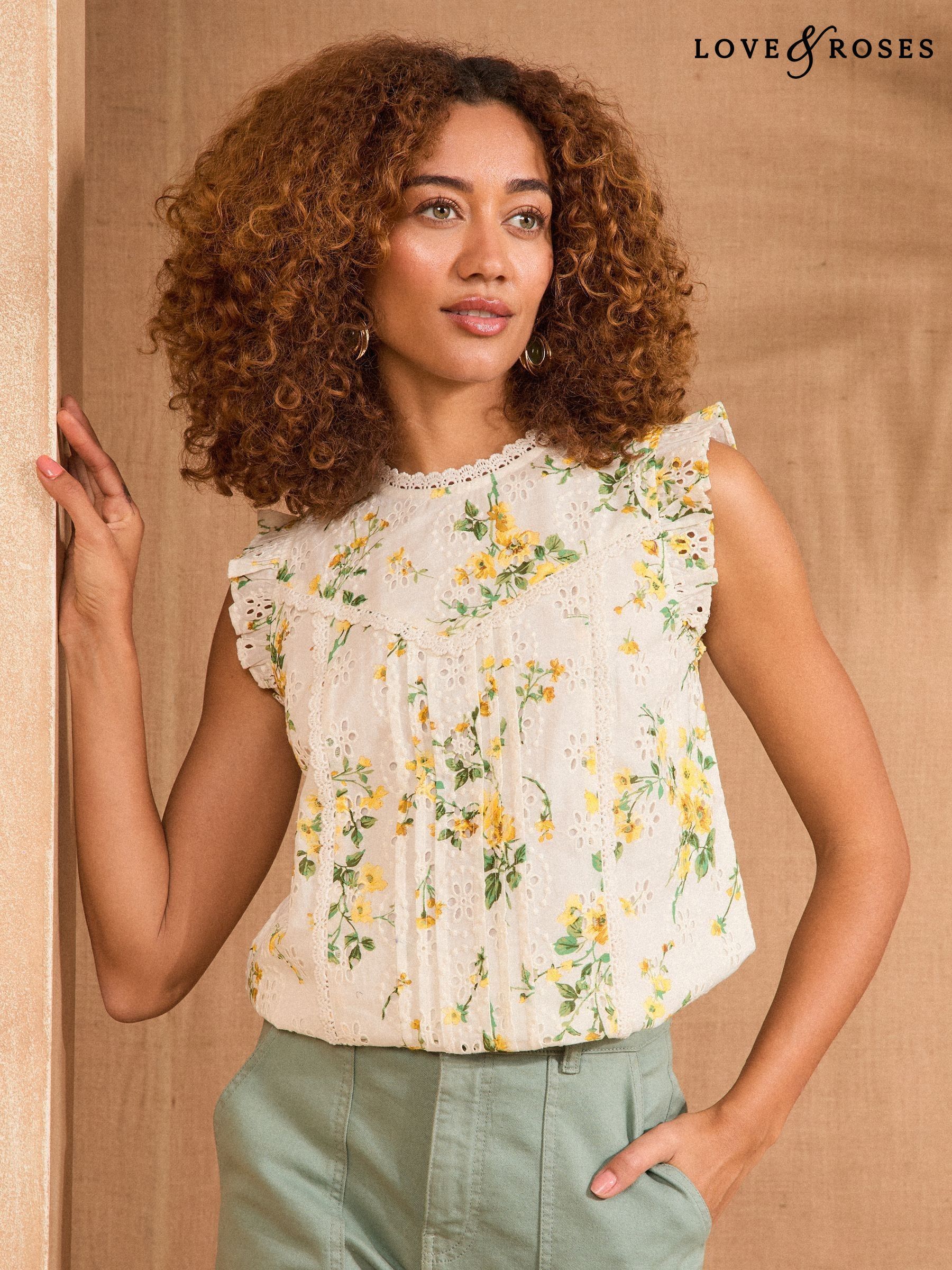 Buy Women's Yellow Sleeveless Tops Online | Next UK