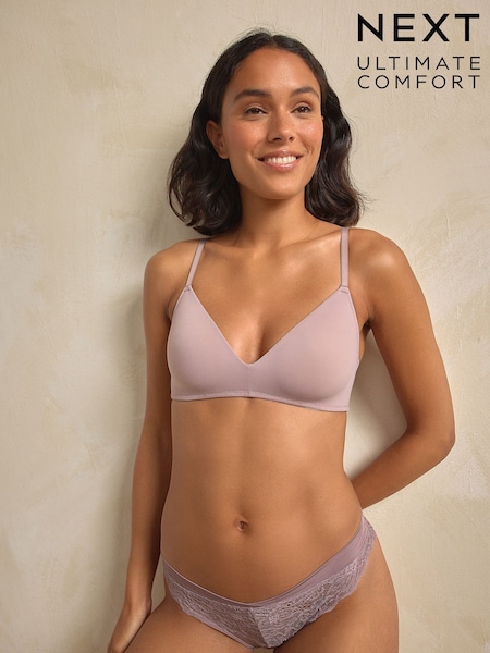 Taupe Pad Non Wire Premium Ultimate Comfort Lightweight Breathable T-Shirt Bra (F15385) | £18