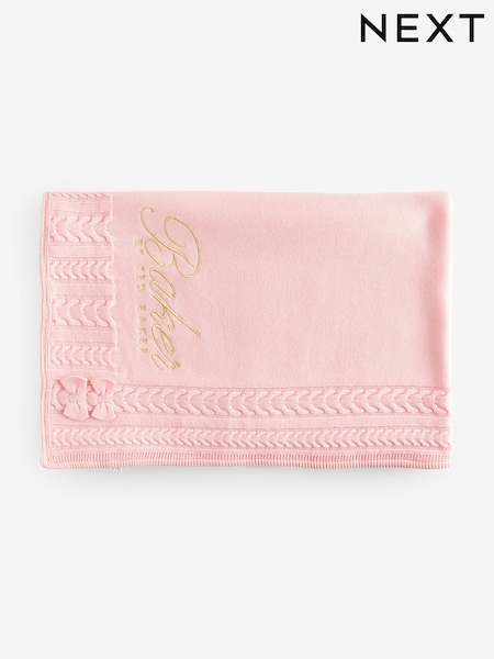 Baker by Ted Baker Cable Knit Fleece Blanket (F15428) | £30