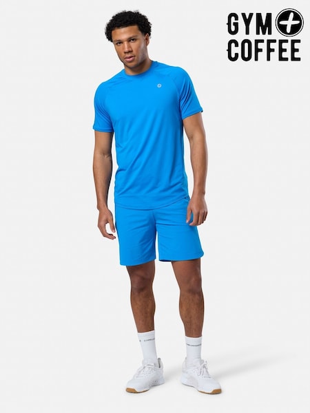 Gym + Coffee Blue Navy Gym + Coffee Mens Relentless T-Shirt (F15583) | £30