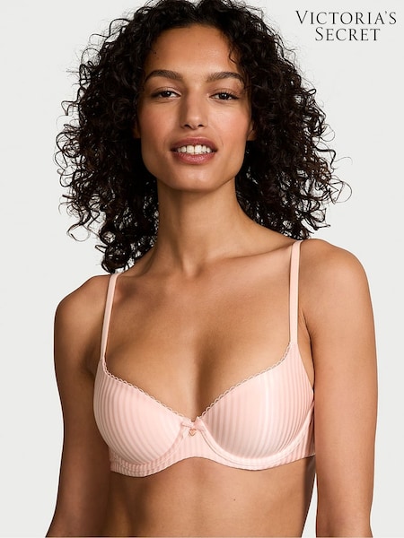 Victoria's Secret Purest Pink Stripe Demi Bra (F15602) | £39