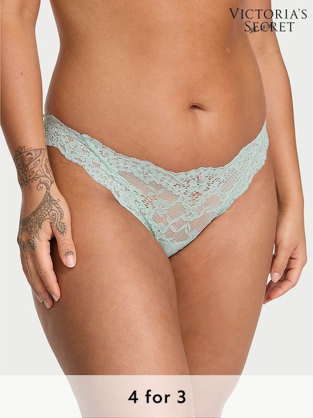 Victoria's Secret Silent Blue Bikini Lace Knickers (F15685) | £18