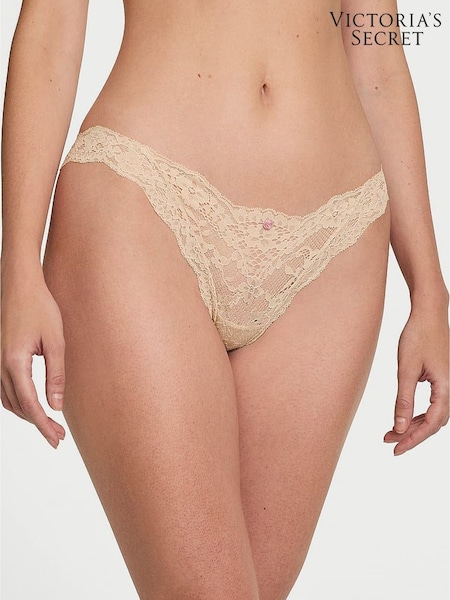 Victoria's Secret Marzipan Nude Bikini Lace Knickers (F15691) | £18