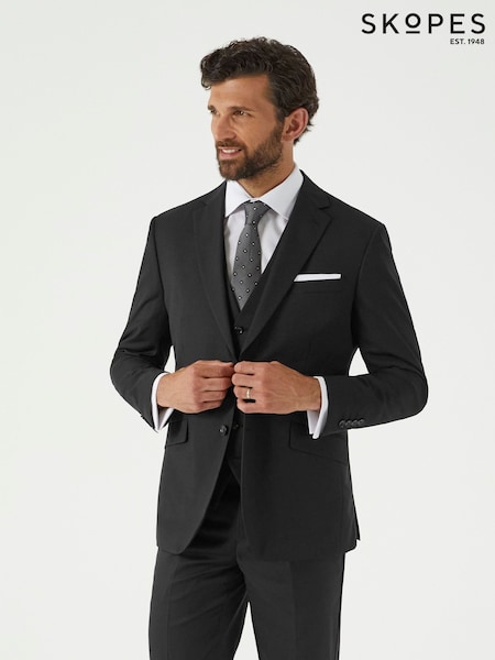 Skopes Black Tailored Fit Farnham Suit Jacket (F15801) | £130