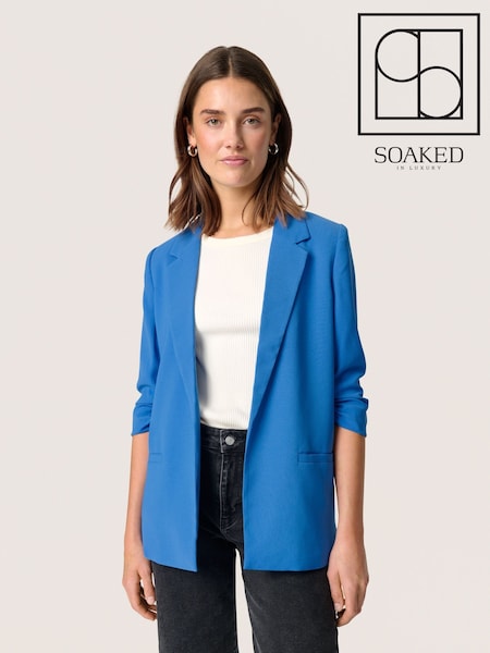 Soaked in Luxury Shirley 3/4 Sleeve Open Front Blazer (F15882) | £80