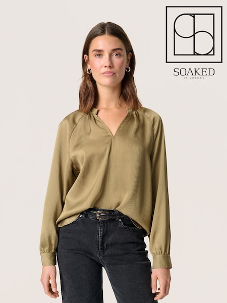 Soaked in Luxury Casual Fit Loana Long Sleeve Blouse (F15896) | £60