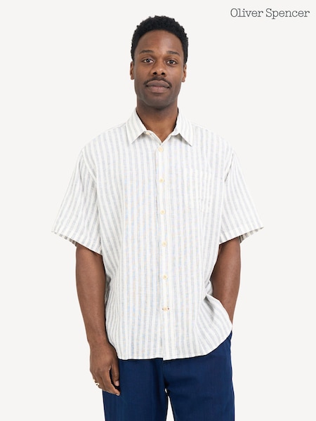 Oliver Spencer Atlanta White Hardman Shirt (F16056) | £70