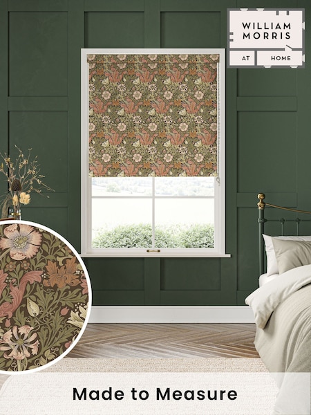 William Morris At Home Brick Red Compton Made to Measure Roller Blind (F16078) | £61