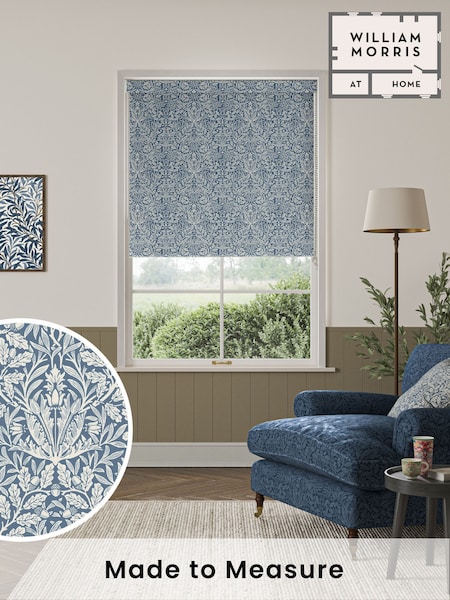 William Morris At Home River Blue Acorn Made to Measure Roller Blind (F16083) | £61