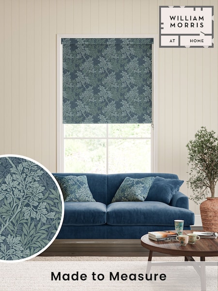 William Morris At Home Indigo Blue Foliage Made to Measure Roller Blind (F16087) | £61