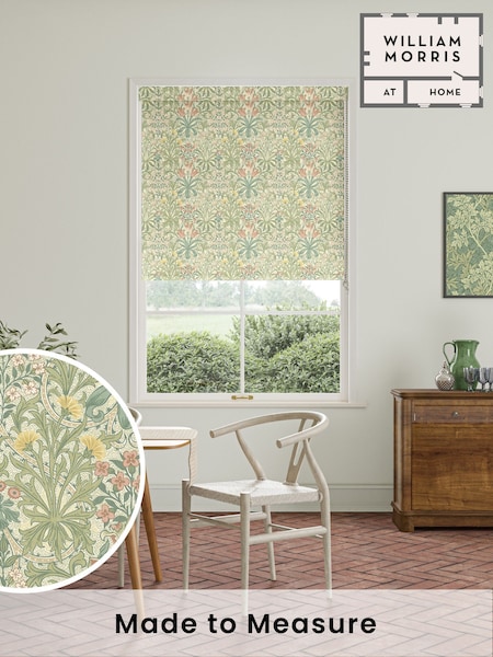 William Morris At Home Apple Green Woodland Weeds Made to Measure Roller Blind (F16092) | £61