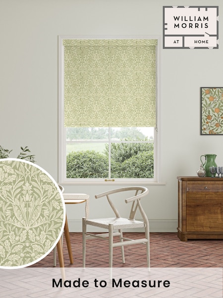 William Morris At Home Lichen Green Acorn Made to Measure Roller Blind (F16099) | £61