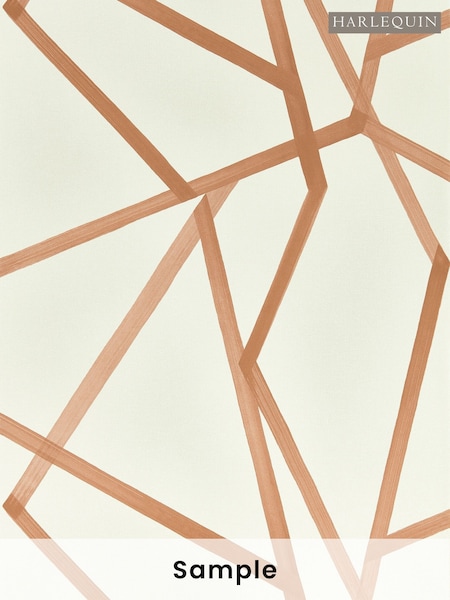 Harlequin Linen Copper Natural Sumi Wallpaper Sample (F16124) | £1
