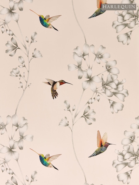 Harlequin Powder Pearl Amazilia Wallpaper Sample (F16141) | £1