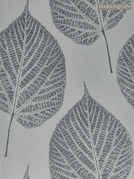 Harlequin Slate Silver Amazilia Wallpaper Sample (F16153) | £1