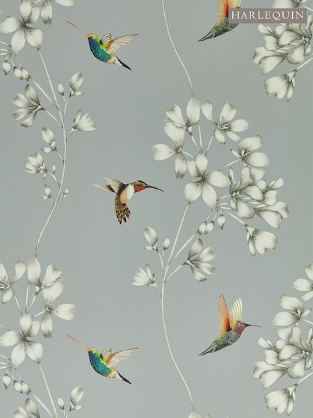 Harlequin French Grey Stone Amazilia Wallpaper Sample (F16164) | £1