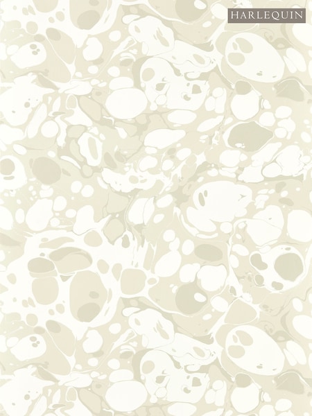 Harlequin Awakening Oyster Champagne Marble Wallpaper Sample (F16191) | £1