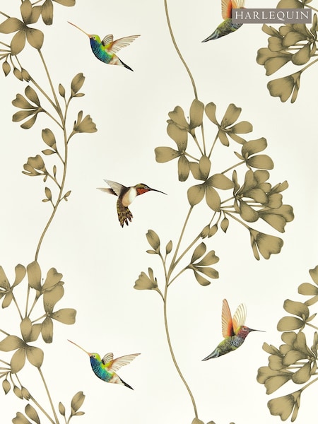 Harlequin Stone Gold Amazilia Wallpaper Sample (F16193) | £1