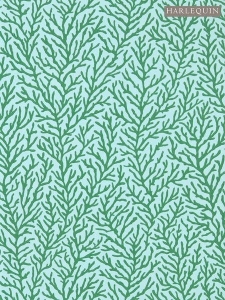 Harlequin Seaglass Emerald Atoll Wallpaper Sample (F16209) | £1