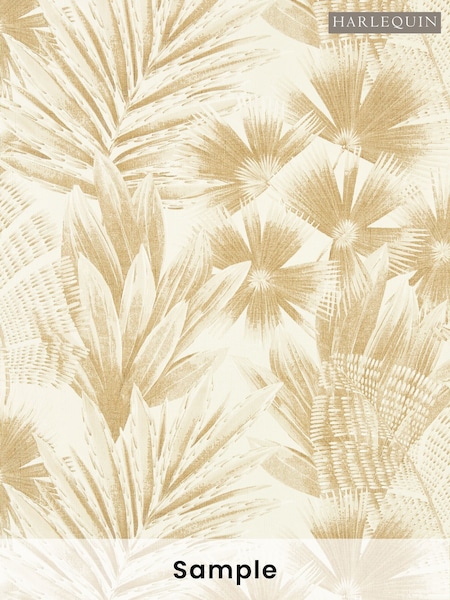 Harlequin Parchment Gold Matupi Wallpaper Sample (F16211) | £1