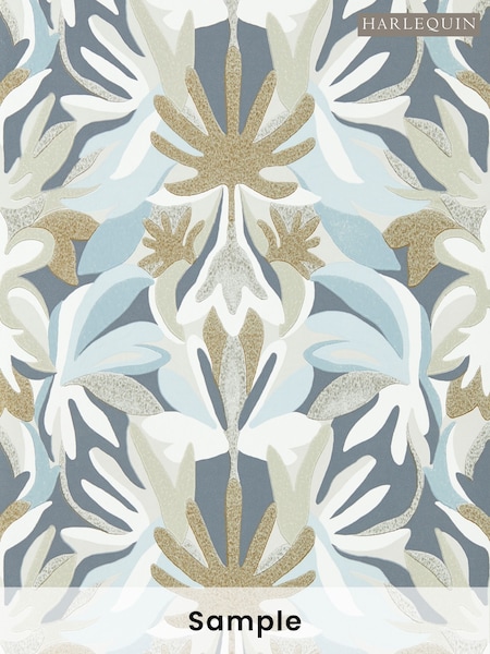 Harlequin Hempseed Exhale Gold Melora Wallpaper Sample (F16223) | £1