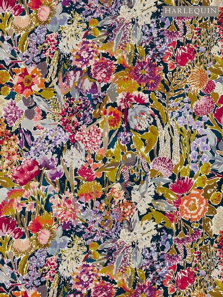 Harlequin Pomegranate Clemantine Peony Blueberry Sanguine Wallpaper Sample (F16228) | £1
