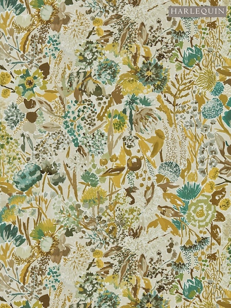 Harlequin Succulent Seaglass Nectar Sail Cloth Sanguine Wallpaper Sample (F16232) | £1