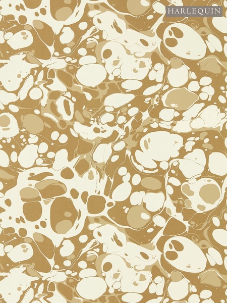 Harlequin Incense Soft Focus Gold Marble Wallpaper Sample (F16234) | £1