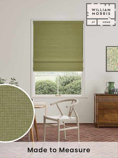 William Morris At Home Lichen Green Reed Made to Measure Roman Blind (F16249) | £106