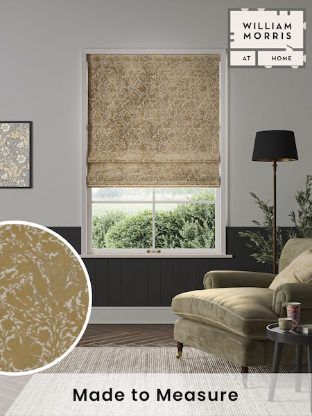 William Morris At Home Natural Compton Silhouette Velvet Made to Measure Roman Blind (F16256) | £154