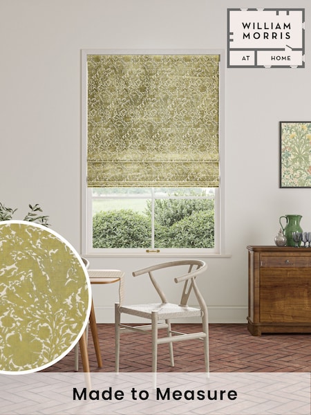 William Morris At Home Apple Green Compton Silhouette Velvet Made to Measure Roman Blind (F16257) | £154