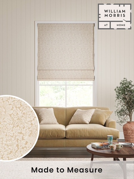 William Morris At Home Natural Bird and Anemone Woven Made to Measure Roman Blind (F16265) | £106