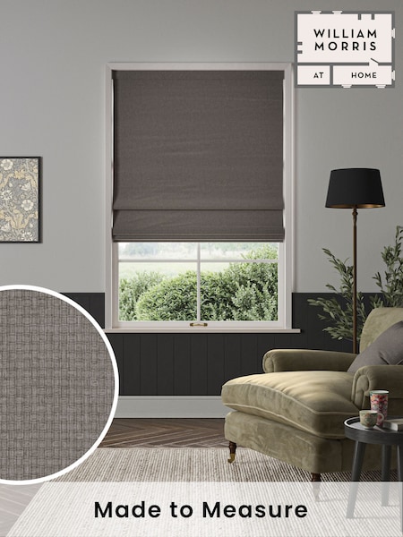 William Morris At Home Brown Cobble Reed Made to Measure Roman Blind (F16267) | £106