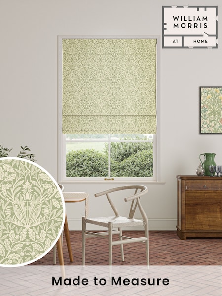 William Morris At Home Lichen Green Acorn Made to Measure Roman Blind (F16269) | £99