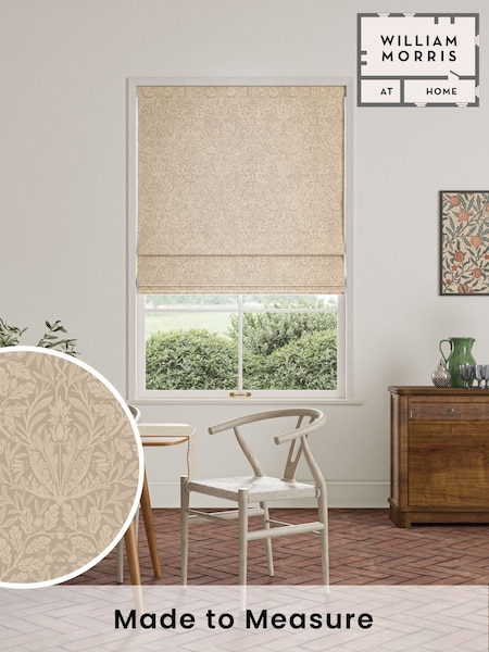 William Morris At Home Clay Natural Acorn Velvet Made to Measure Roman Blind (F16272) | £106