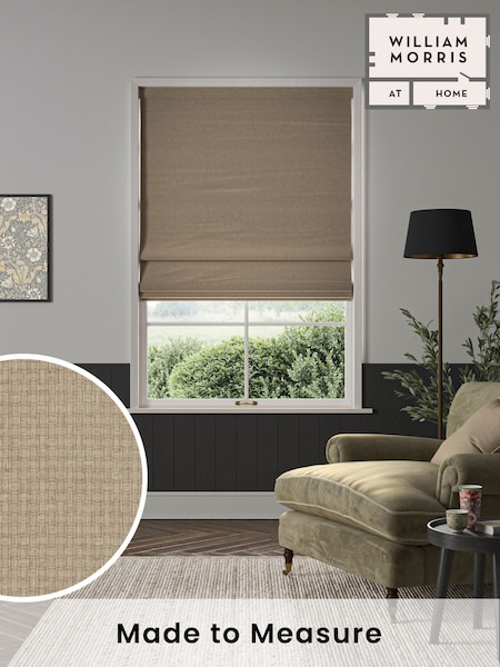 William Morris At Home Natural Chalk Reed Made to Measure Roman Blind (F16282) | £106