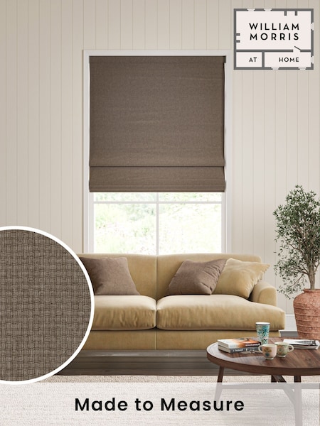 William Morris At Home Silt Dark Natural Reed Made to Measure Roman Blind (F16286) | £106