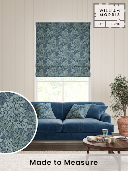 William Morris At Home Indigo Blue Foliage Made to Measure Roman Blind (F16288) | £99