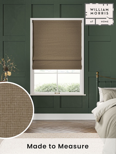 William Morris At Home Mushroom Natural Reed Made to Measure Roman Blind (F16292) | £106