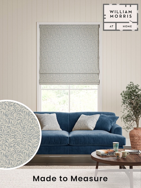 William Morris At Home Sky Blue Willow Bough Woven Made to Measure Roman Blind (F16300) | £106